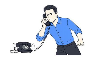 Kai with phone in hand, ready to dispatch your trade crew